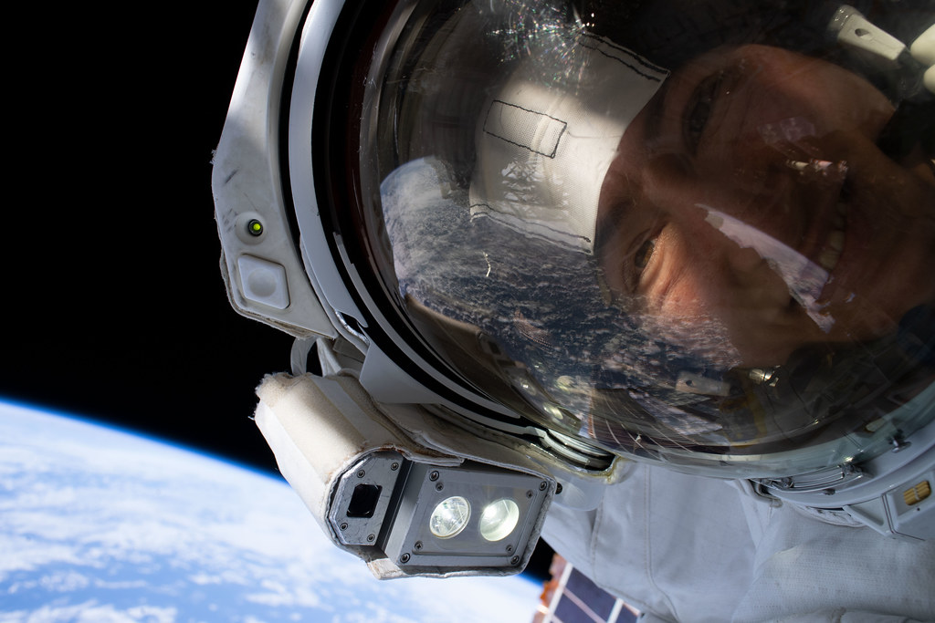 NASA astronaut Christina Koch takes an out-of-this-world 'space-selfie'